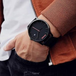 Классические кожаные часы MVMT черного цвета (Digital)