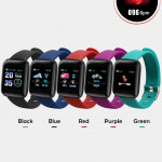 Smart Fitness Watch 116 Plus Wristband D13 Heart Rate and Blood Pressure Monitor
