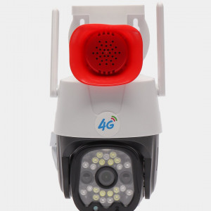 Tashqi suv o'tkazmaydigan xavfsizlik kamerasi 4G, 3MP SIM-karta bilan