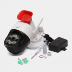 Tashqi suv o'tkazmaydigan xavfsizlik kamerasi 4G, 3MP SIM-karta bilan